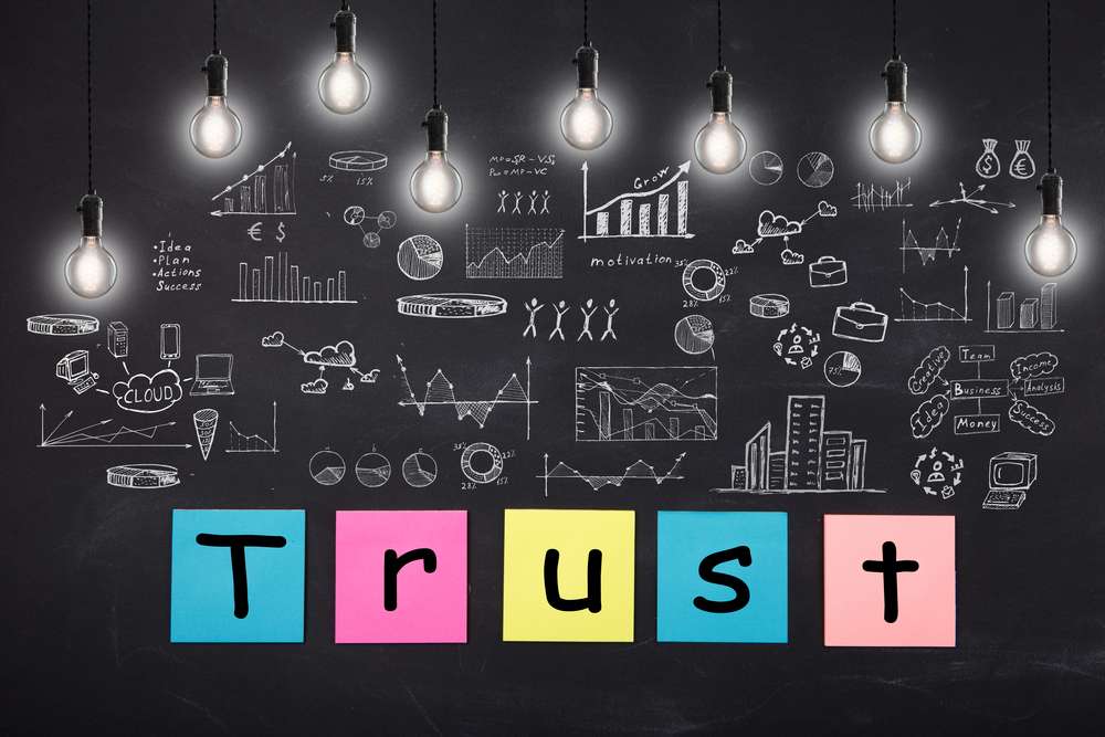 Business,Concept,-,Word,’,Trust,’,,Sketch,With,Schemes