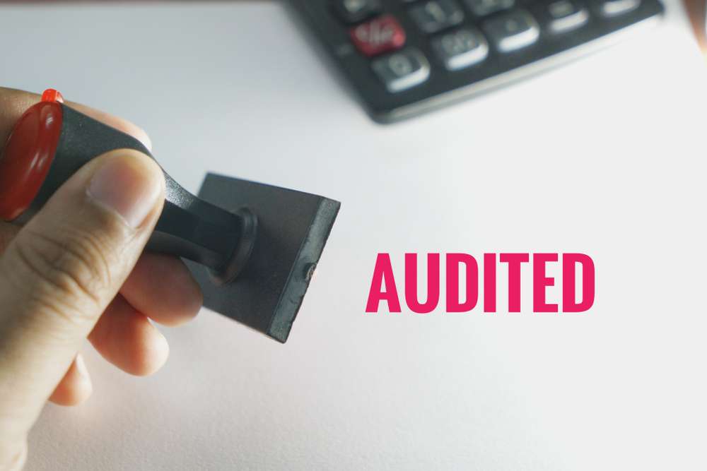 Rubber,Stamp,With,Audited,Text