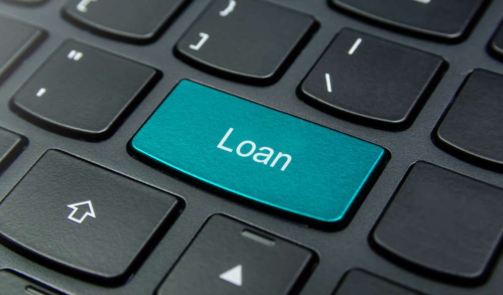 Business,Concept:,Close-up,The,Loan,Button,On,The,Keyboard,And